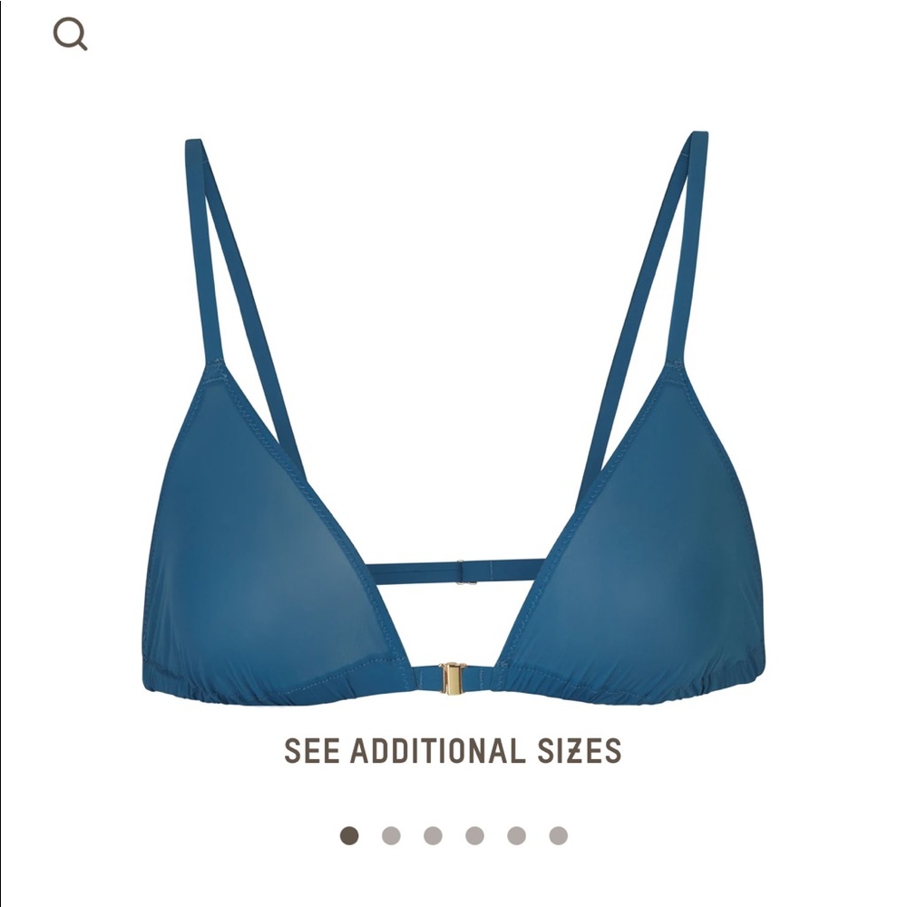 NWT SKIMS JELLY SHEER TRIANGLE BRALETTE in color Ocean M
